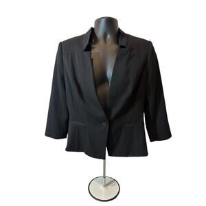 White House Blacket Market Women’s Black Single Button Blazer. Size 12